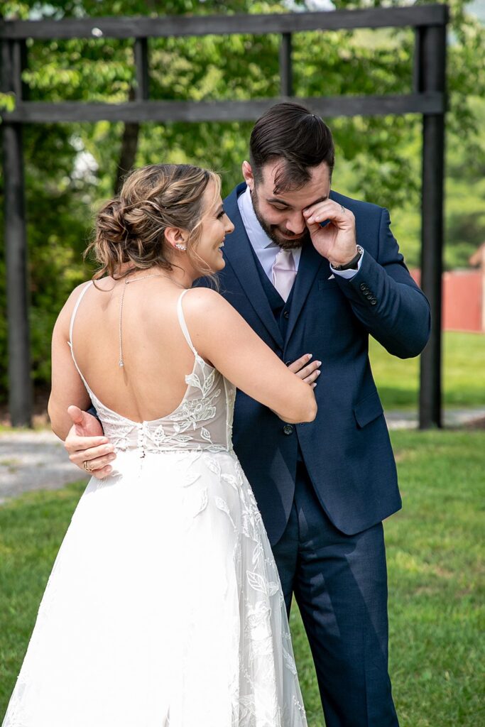 Why a First Look Should Be on Your Wedding Day Timeline; Philadelphia wedding and portrait photographer; Courtney Kanig Photography